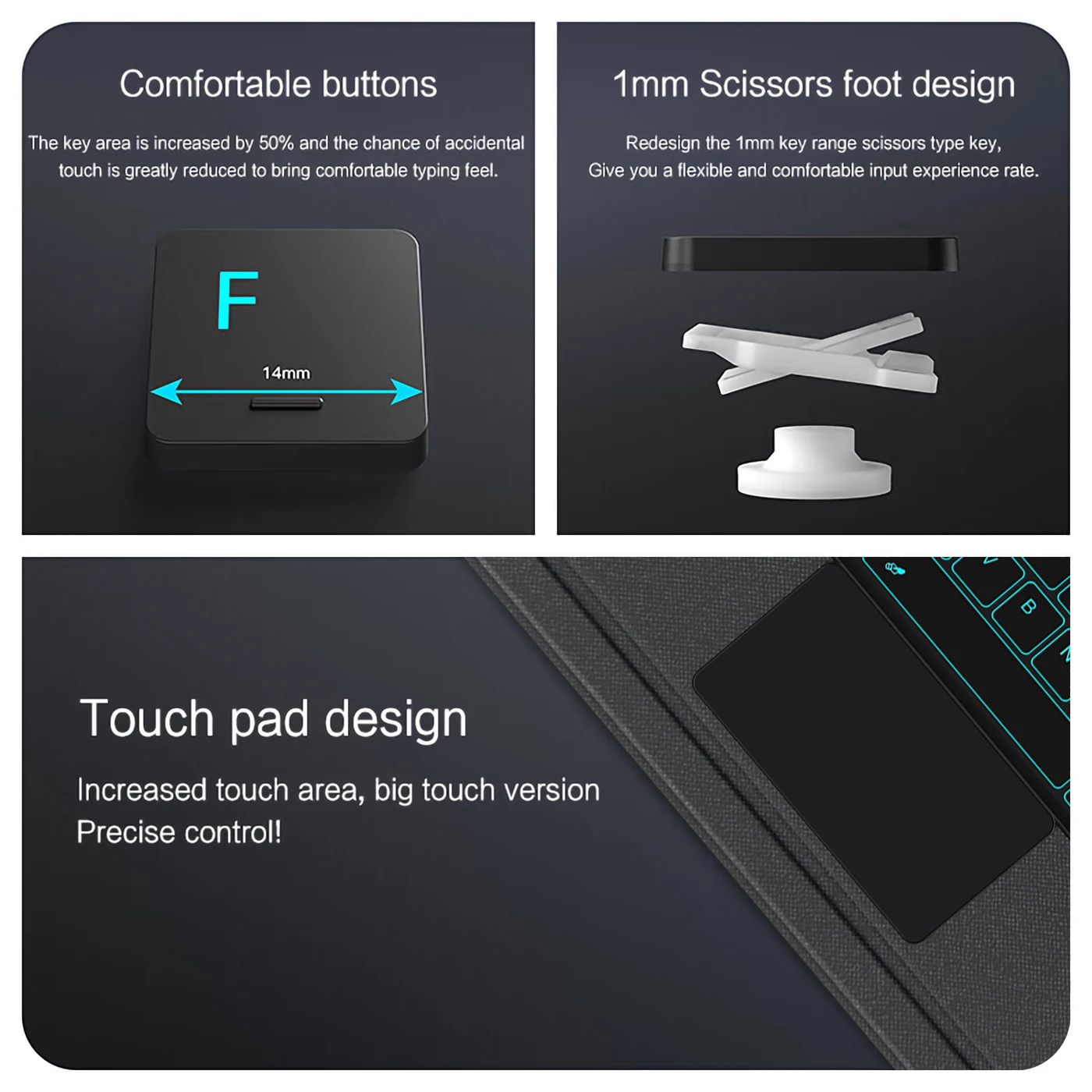 Touchpad Keyboard For OPPO Pad 5 Pro 4 Pro 13.2