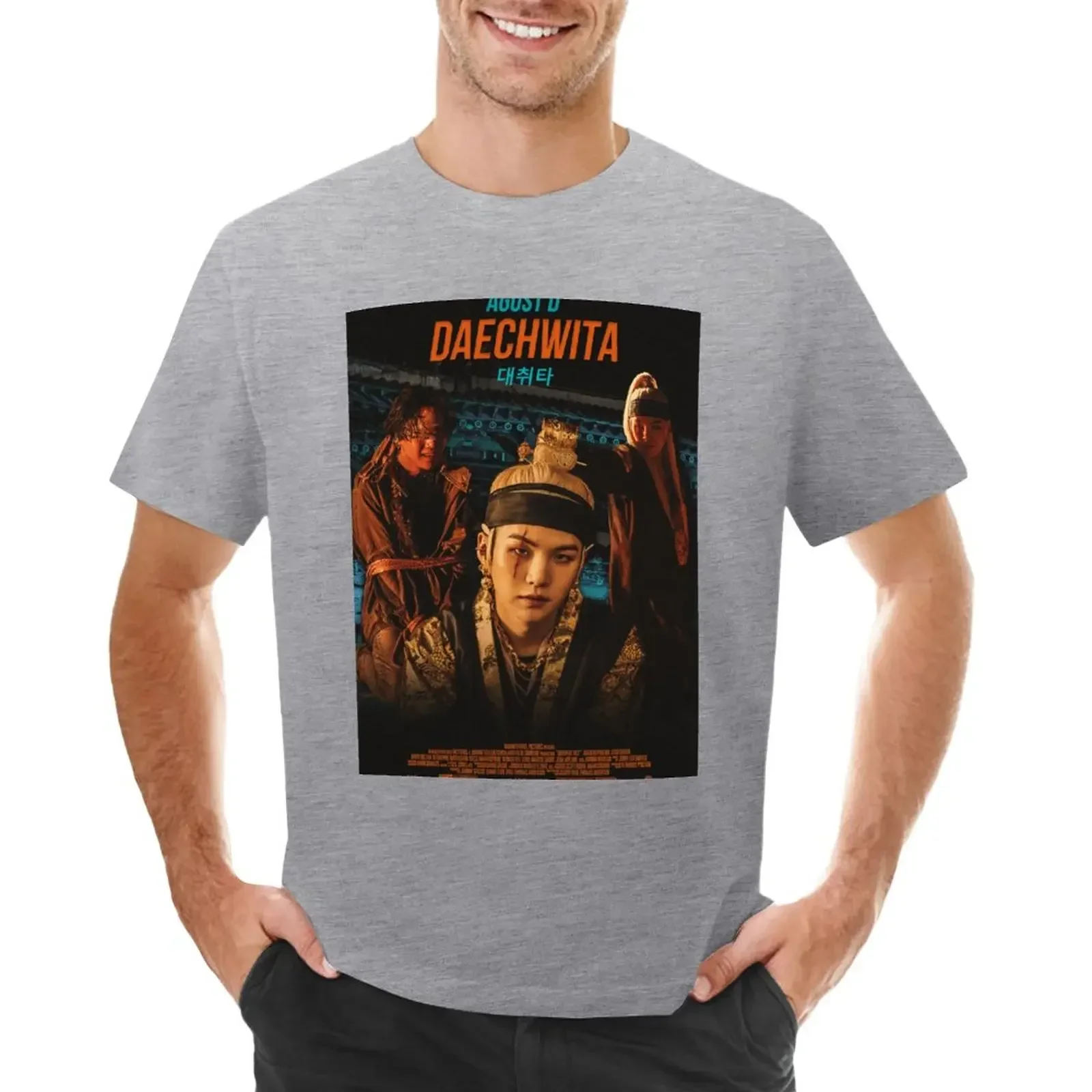 Agust D Daechwita movie poster T-Shirt funny t shirt anime clothes hippie clothes mens t shirts pack