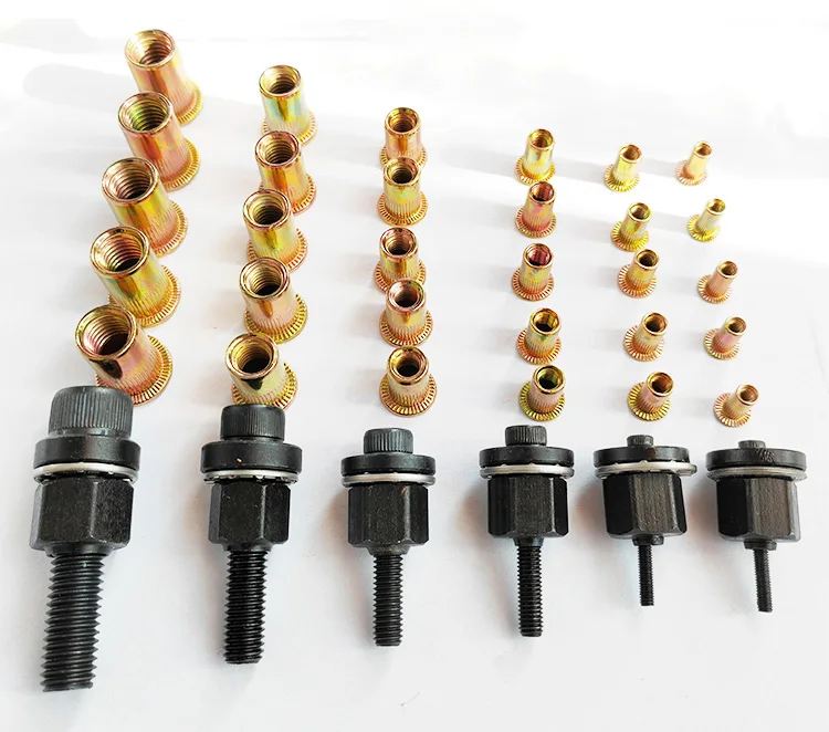 Rivet Nut Tool Drill Adapter M3 M4 M5 M6 M8 M10 M12 Simple Installation Electric Manual Cordless Riveter Metal License Plate