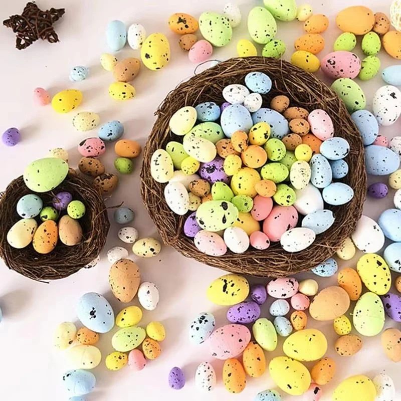 Лучшие предложения Пасхальные яйца из искусственной пены Пенопласт Миниатюрные пасхальные декоративные 100X Искусственные пасхальные птичьи яйца Пенопластовые украшения на Пасху