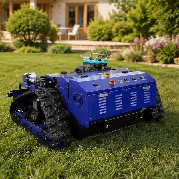 Customizable Lawn Mower Remote Controlled Track Design for Orchard Farm Weed Cutting Powerful Driving Force