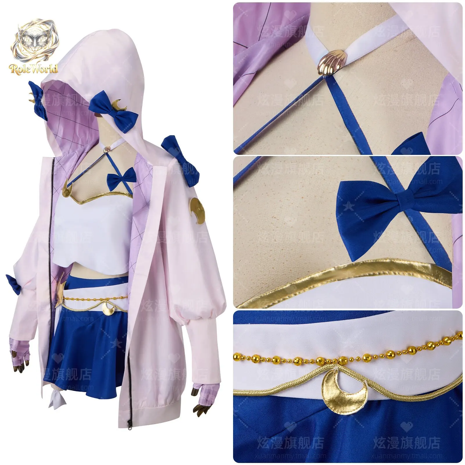 Disfraz de princesa FGO Tsukihime Arcueid Brunestud, traje de princesa de la luna blanca para Halloween, Comic Con, sesiones de fotos