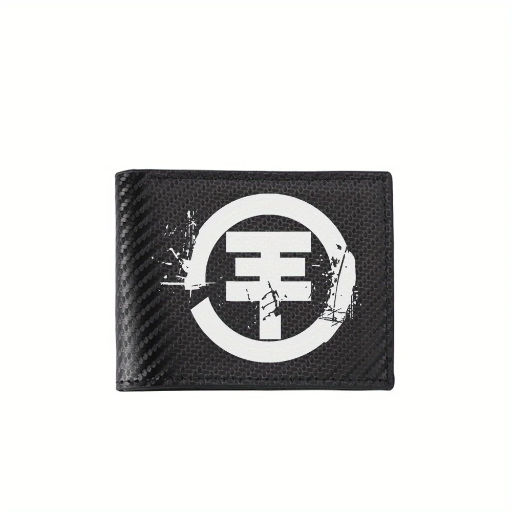 Circle symbol with layered shape design Men's Wallets Simple Business Modern Stylish Printing Design Gifts For Father Boyfriend