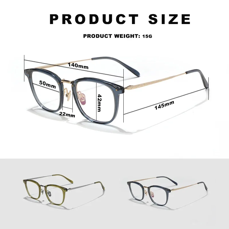 Top quality large frame women's face small frame designer handcrafted F-YP fashion titanium Myopia prescription glasses for men