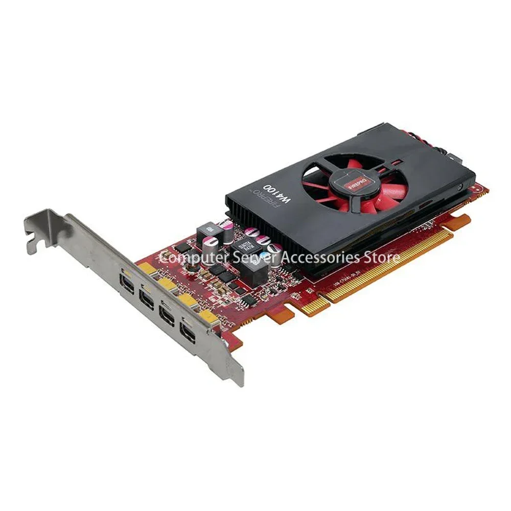 W4100 2GB Professional Multi-screen Graphics Card 4-screen Split-screen Stock Trading Monitoring and Drawing Split-screen Card