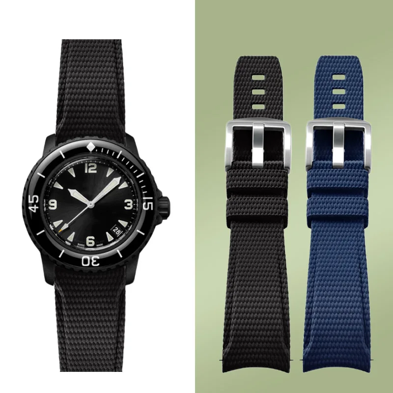 

Ремешок для часов из каучука FKM с изогнутым концом для Omega Seamaster, Rolex, Seiko, Longines, быстросъемный, 20 мм, 21 мм, 22 мм, браслет