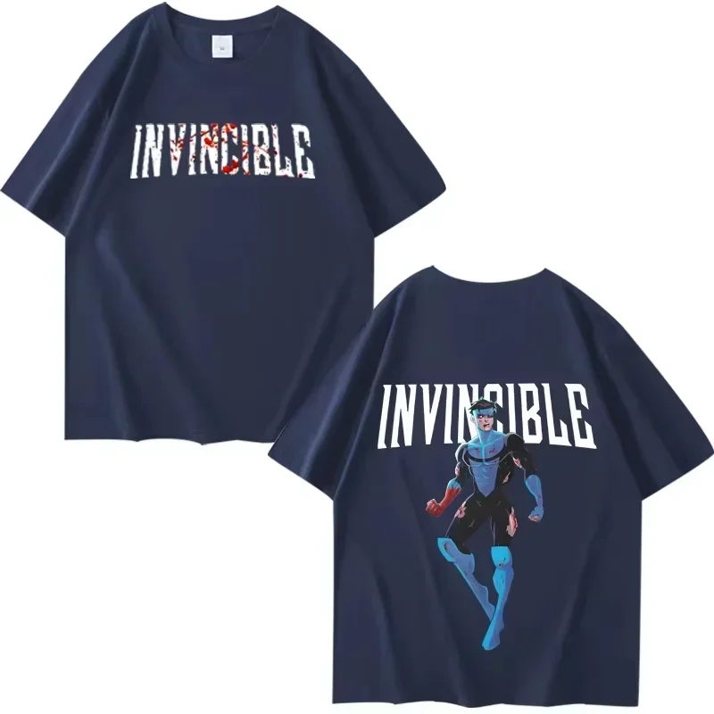 2026 Sommer Bestseller „Invincible Hero“ Themen-Outdoor-Freizeit-Trendiges Herren-Kurzarm-T-Shirt Y2K – Detail 3