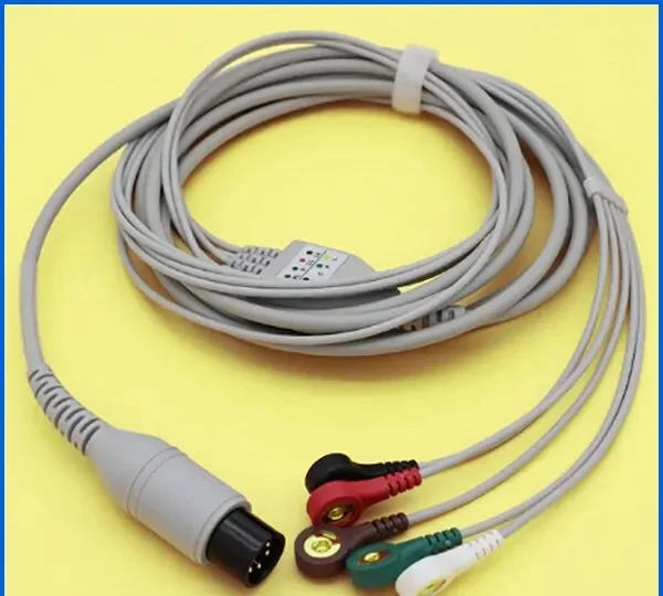 

Machine the one-piece 5 lead cable and snap leadwire