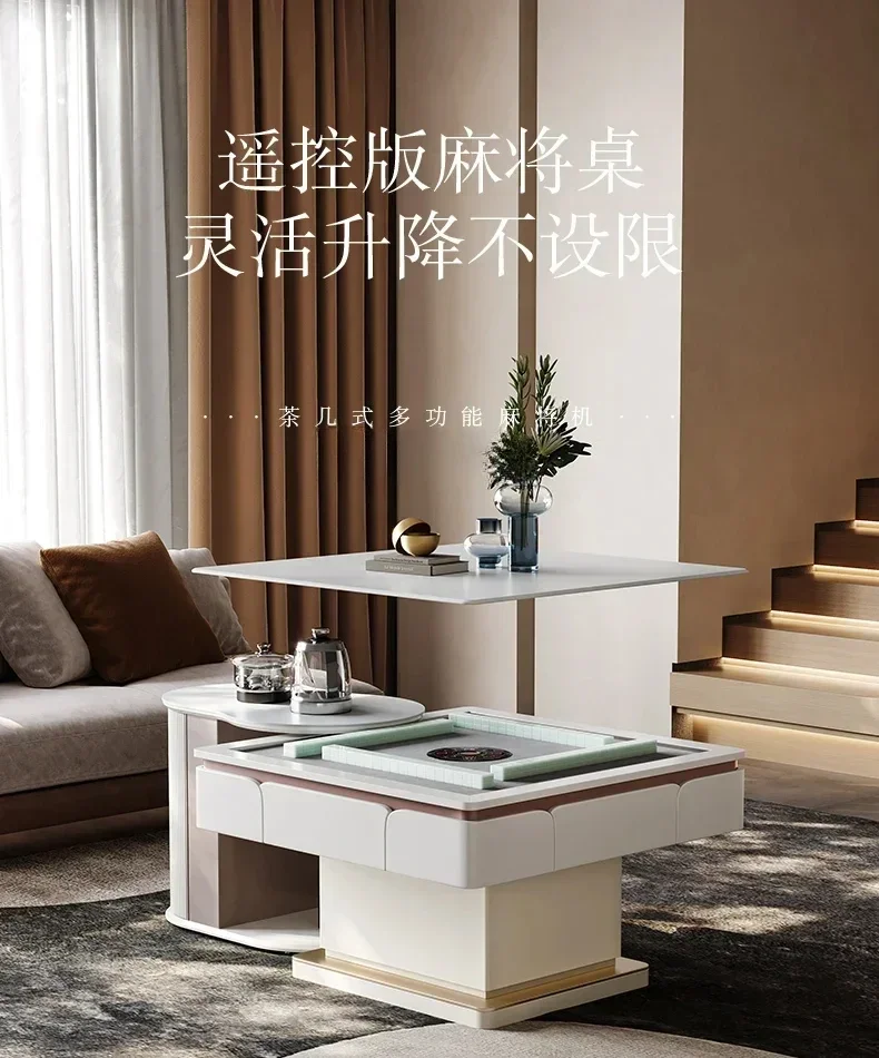 AAss NewLifting Coffee Table Mahjong Machine Dining Table Dual-purpose Automatic Bass Electric Mahjong Table