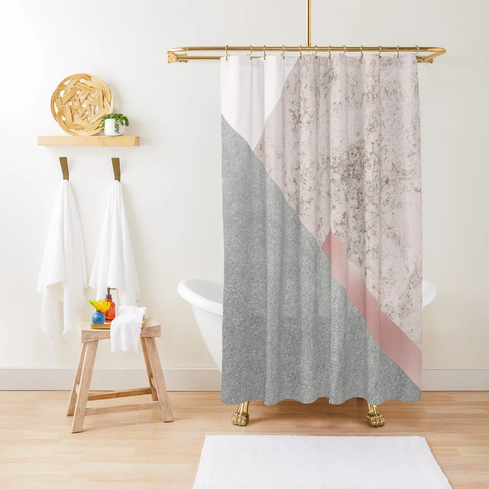

Minimalist Geometric Shower Curtain Bathroom Fabric Bathroom Accessorys Window Curtain