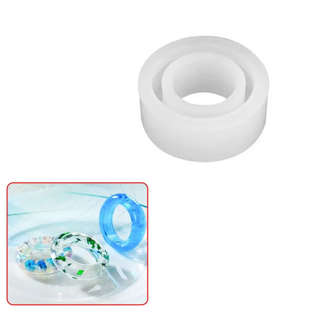 

3pcs Transparent Mould Epoxy Assorted DIY Jewelry Making for Resin Craft Silicone Ring Mold