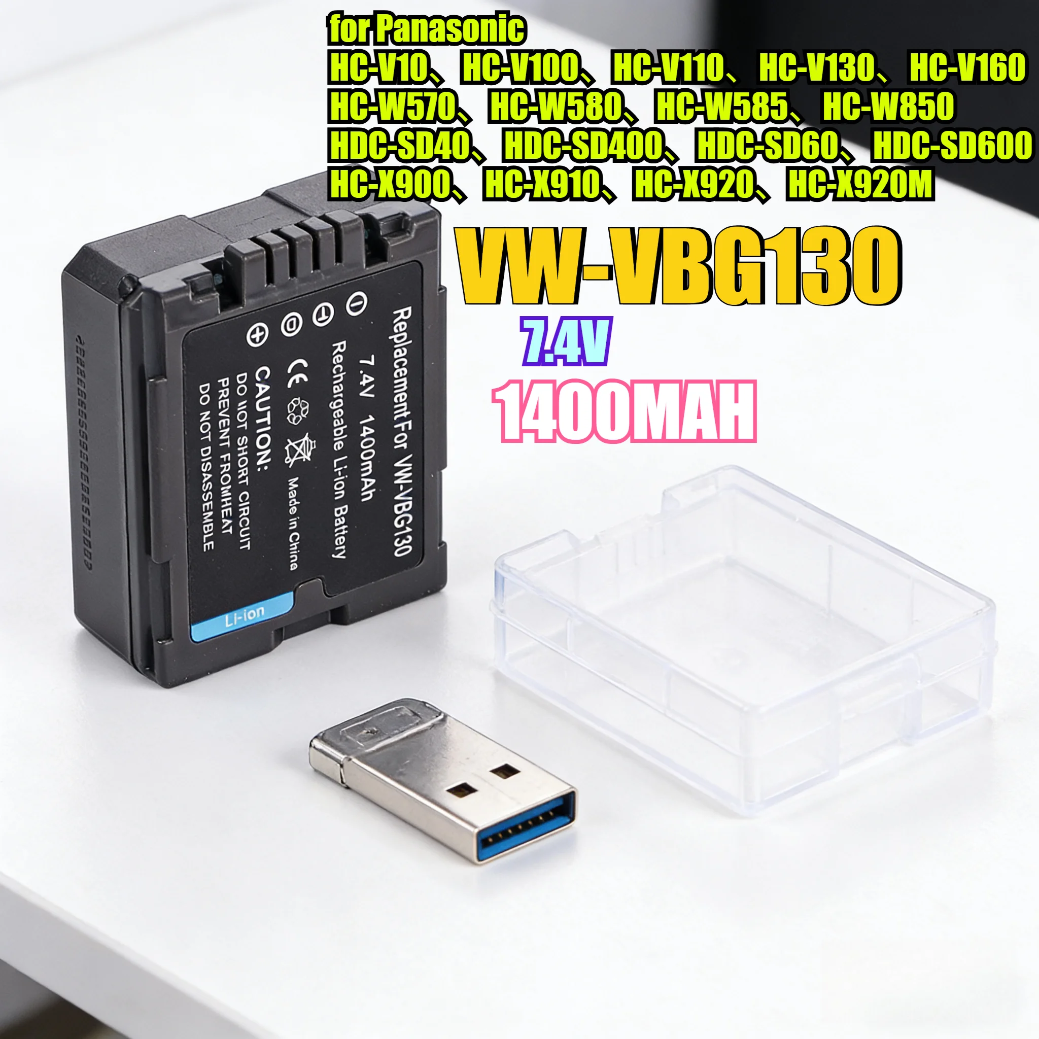 1400Mah VW-VBG130 R…