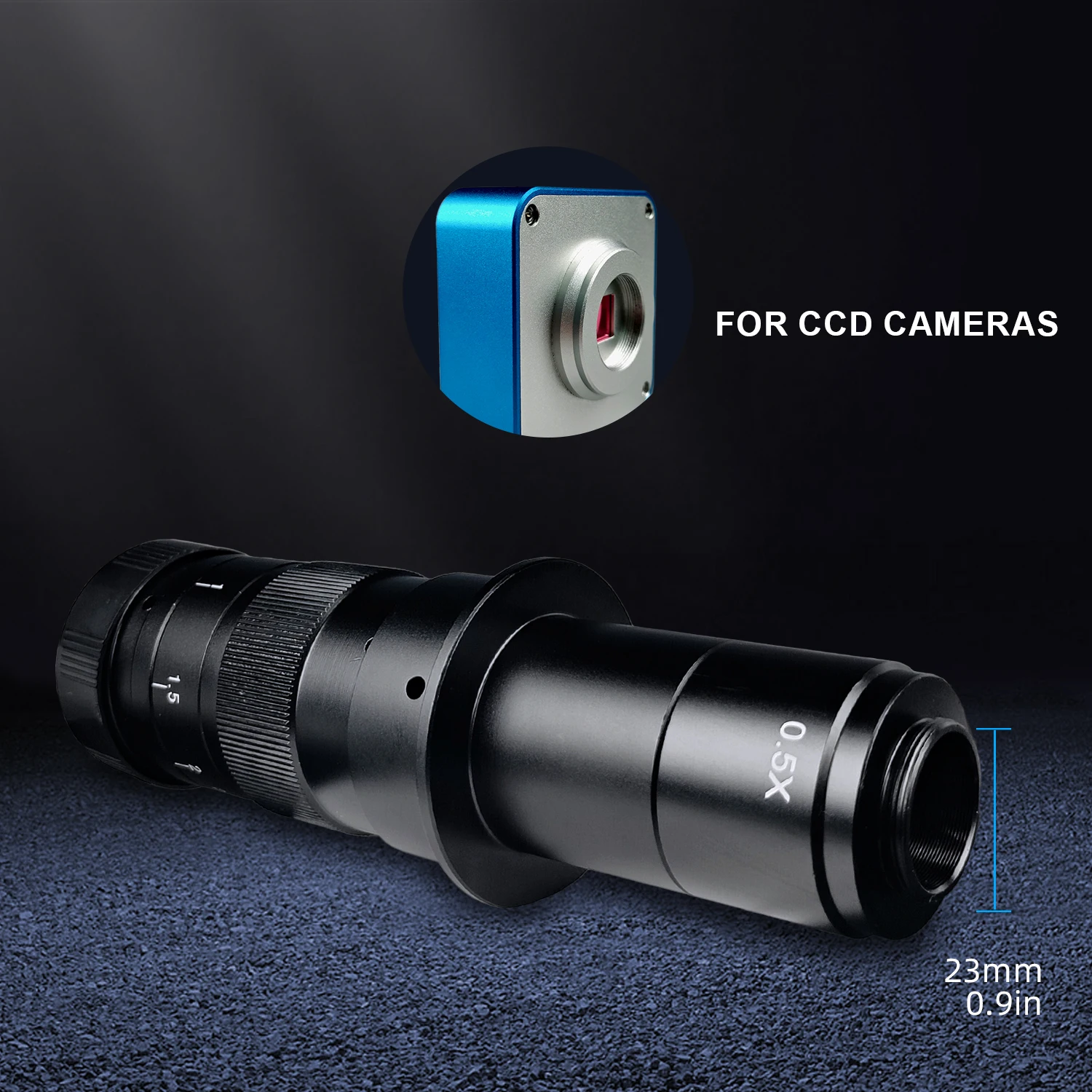 130X 150X 180X Zoom C Mount Lens 0.7X~4.5X Magnification