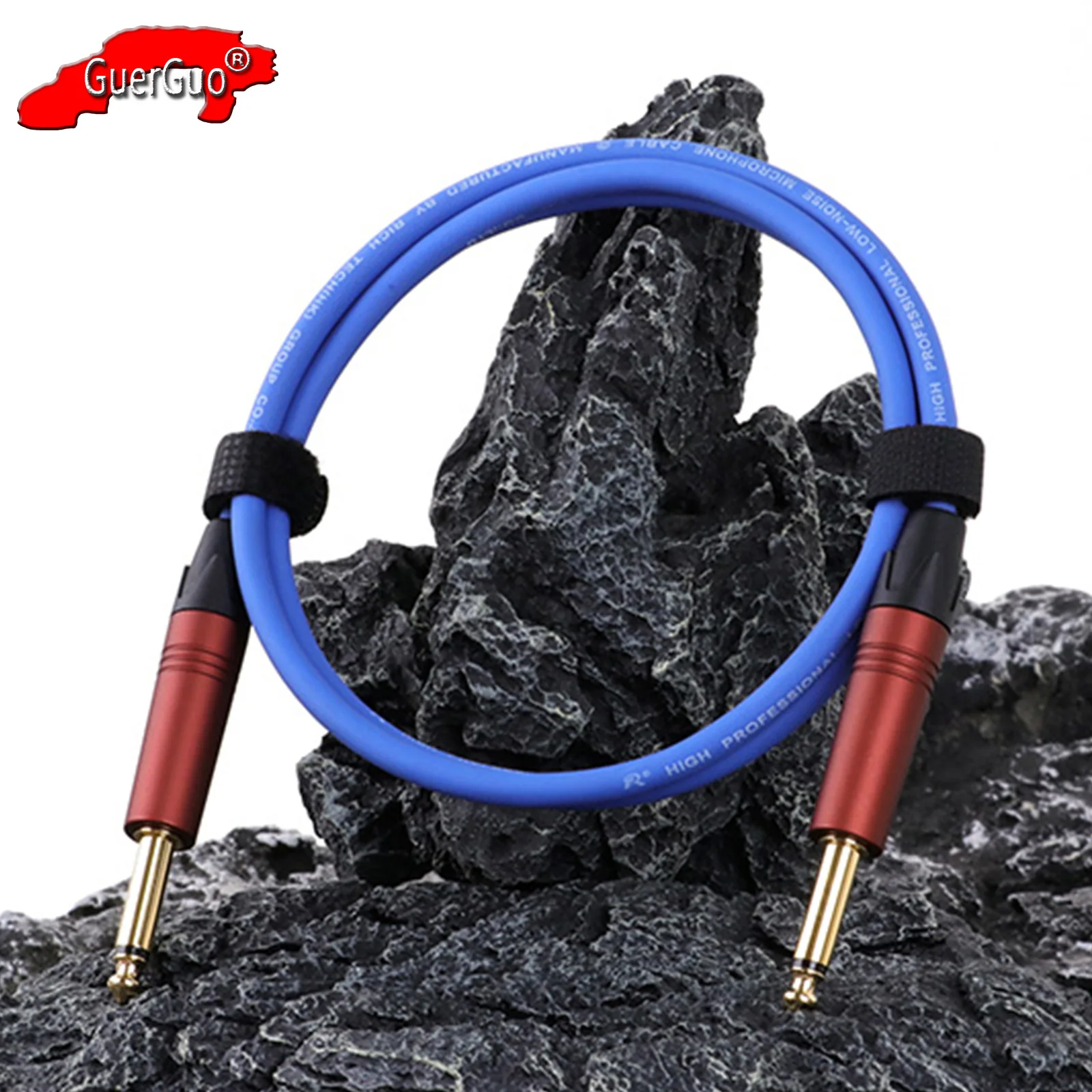 

Guitar Instrument Cable,Straight 6.35mm 1/4 Inch TS Jack Male to Male 6.35mm Mono Jack Compatible with Guitar Bass Amp Keyboard