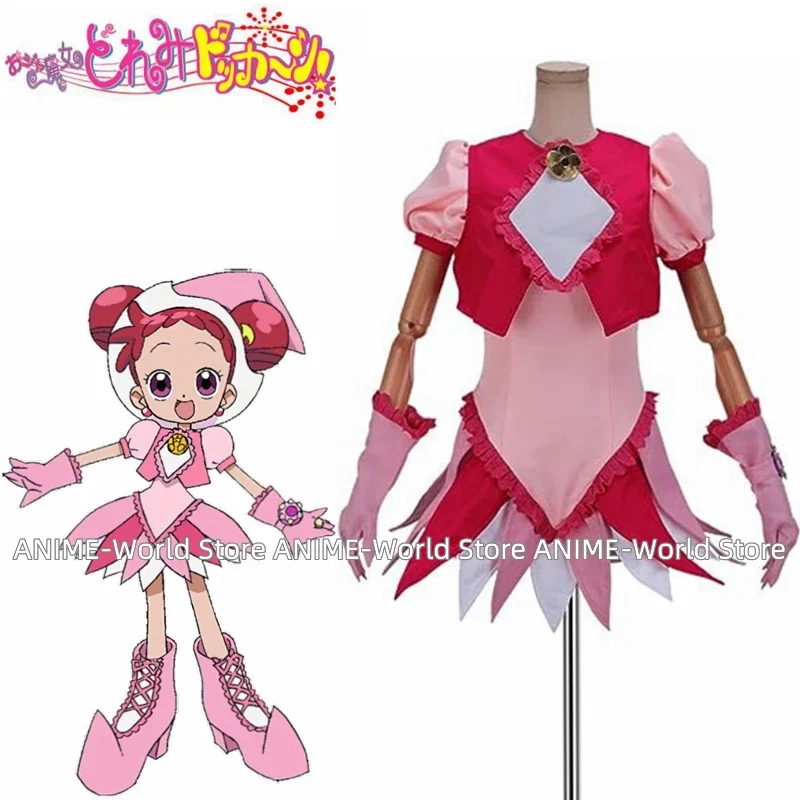 Anime Magical DoReMi Doremi Harukaze Doremi Dress Cosplay Costume Halloween Costume Party Outfit