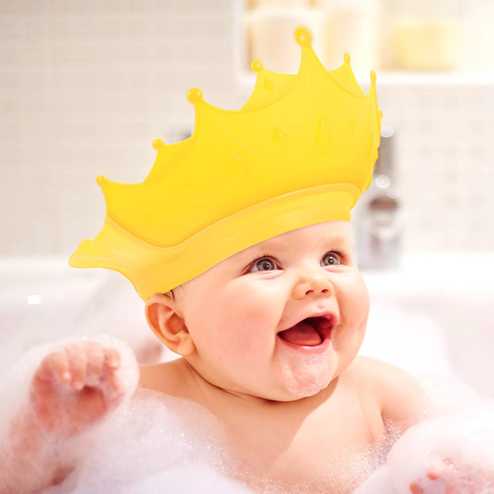 قبعة غسيل شعر الأطفال، قبعة استحمام للأطفال، قبعة شامبو مقاومة للماء قابلة للتعديل لحلاقة الشعر وحماية من الشمس، قبعات حمام للأطفال #6