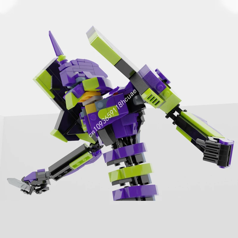 

515pcs MOC Synchronized Humanoid Fighting Machine 01 Educational Assemble Building Blocks Christmas Gift Unique Handmade DIY