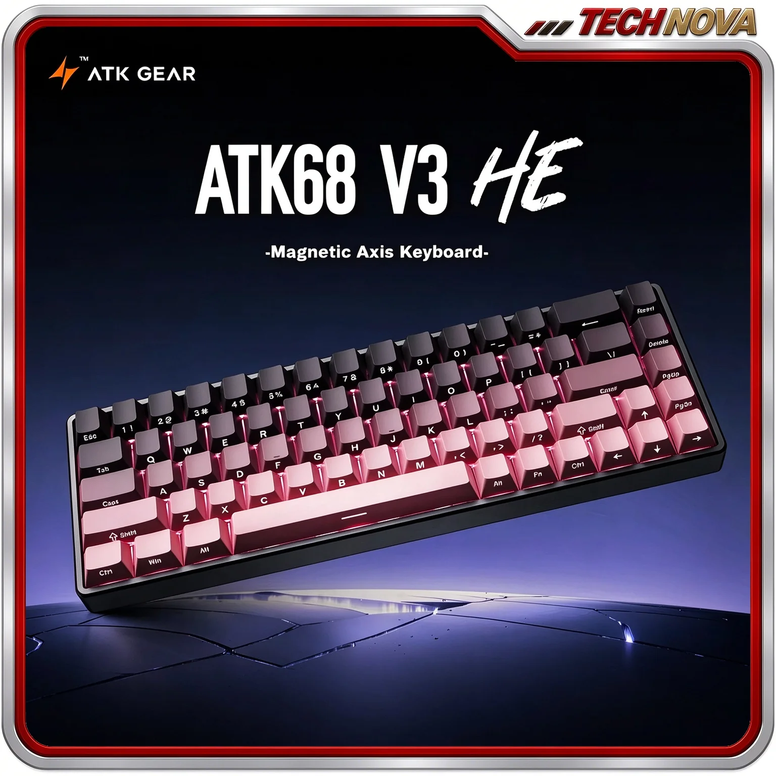 ATK68 V3 HE RGB Gaming Keyboard Magnetic Axis Ultra Low Latency All Aluminum Wired Gaming Mechanical Keyboard 8K Polling Rate