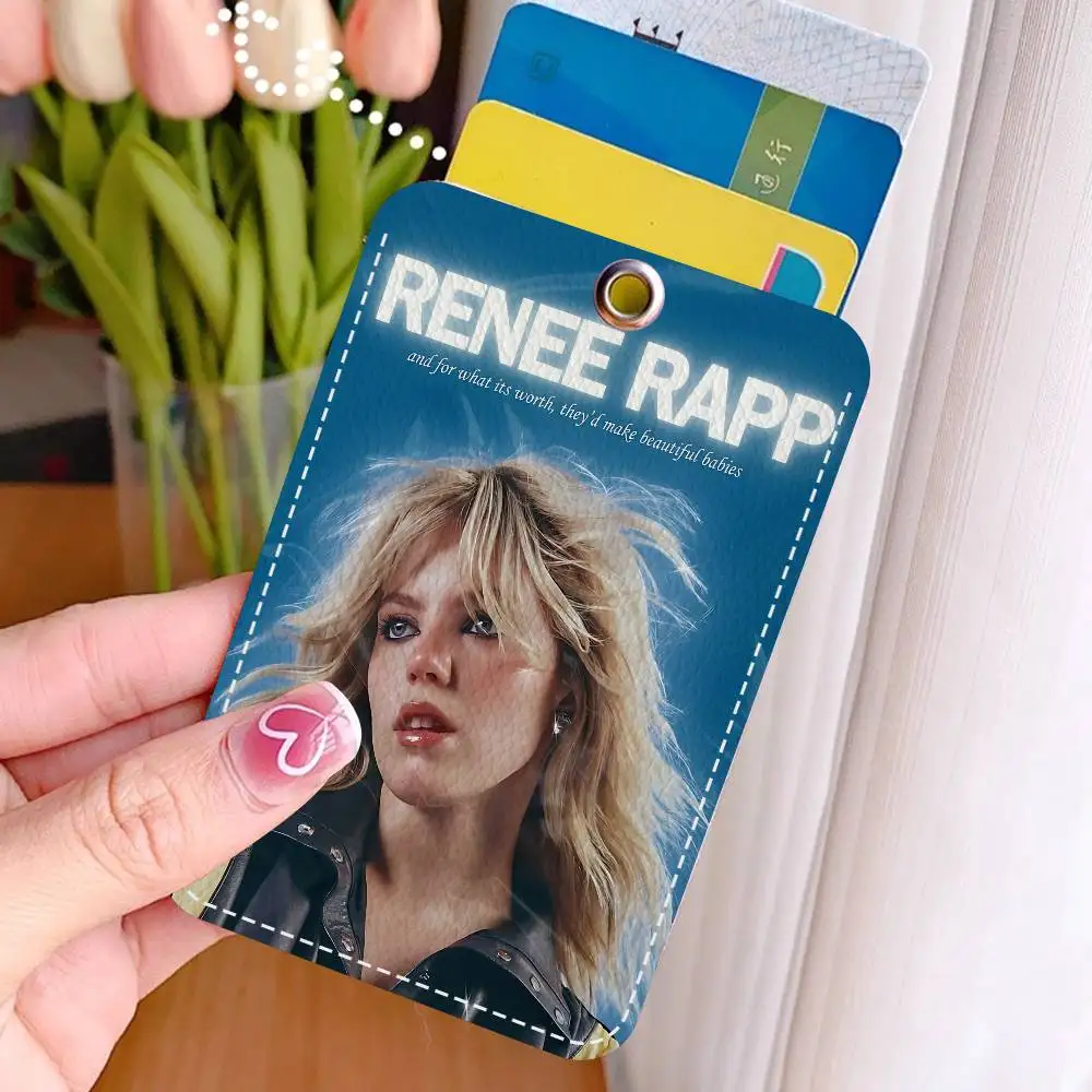 مغني البوب الممثل R-Renee R-Rapp المفاتيح حاملي بطاقات كيرينغ البنك حافلة معرف بطاقات الائتمان سلسلة حلقية رئيسية #6