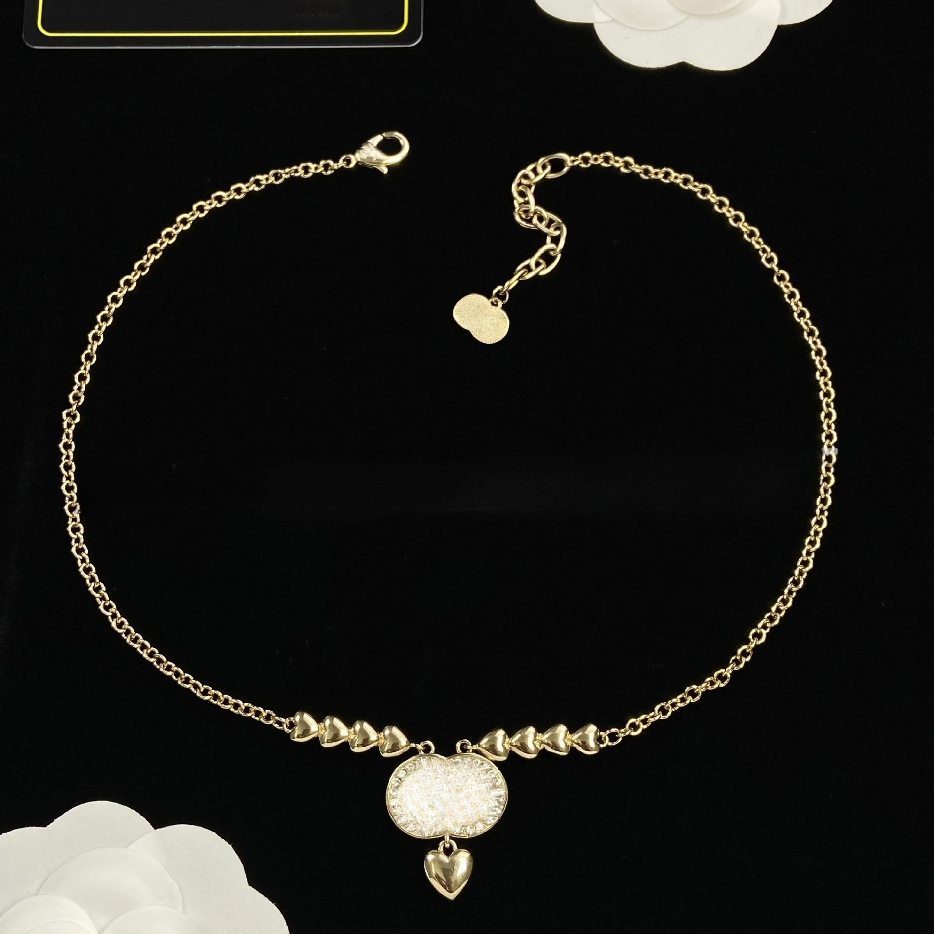 

Винтажное классическое жемчужное французское ожерелье с ключицей, женское легкое роскошное памятное ожерелье с буквами, круглое ожерелье из бисера