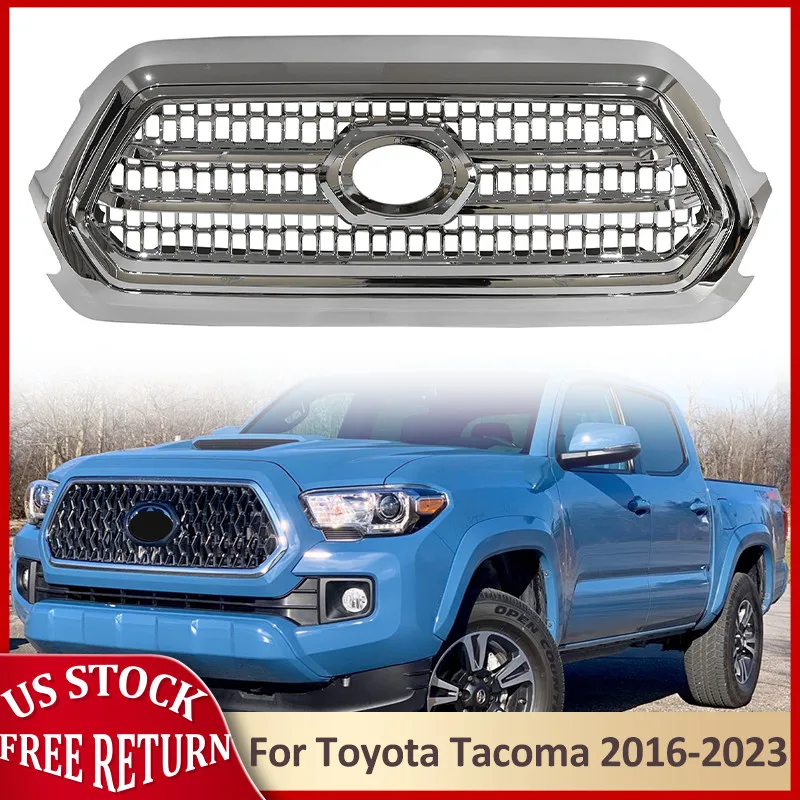 

For 2016-2023 Toyota Tacoma 5311304030 Front Bumper Grille Assembly Full Chrome