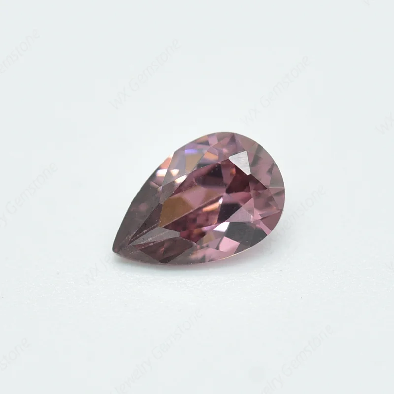 

2x3~13x18mm Pear Shape Rhodolite AAAAA Loose Cubic Zirconia Synthetic Gems CZ Stone For Jewelry Gemstone