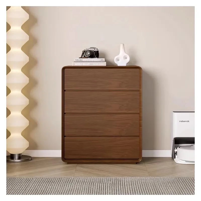 GZ-8 Solid Wood Bedroom Storage Cabinet Entryway Bedside Cabinet Floor Storage Cabinet