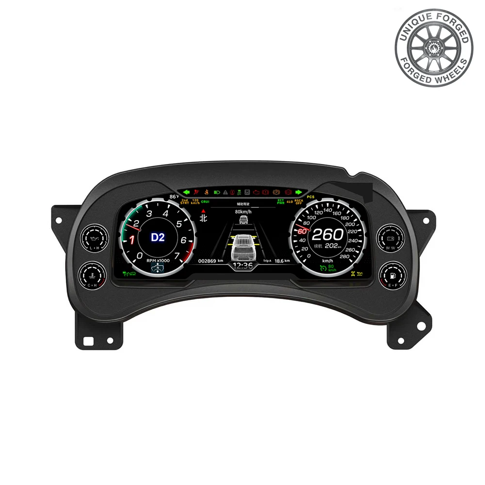 

Foforfor LCD Dashboard for Escalade Tahoe GMC Yukon 2001-2007 LCD Odometer Virtual Digital Cluster Cockpit