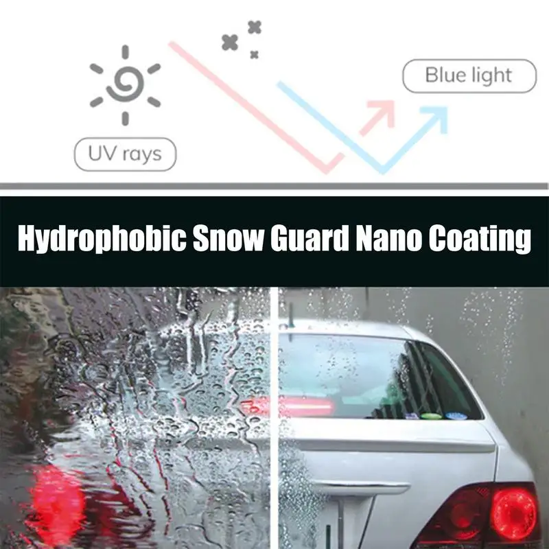 Glass Hydrophobic Cream 100g Mild Snow Cleaning Hydrophobic Cream With Sponge Safe Driving Glass Cream For Hydrophobic Coating