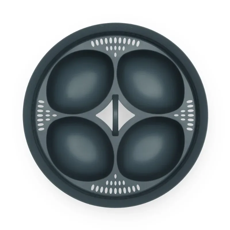 Four-grid egg steamer, four poached egg steamer for household use