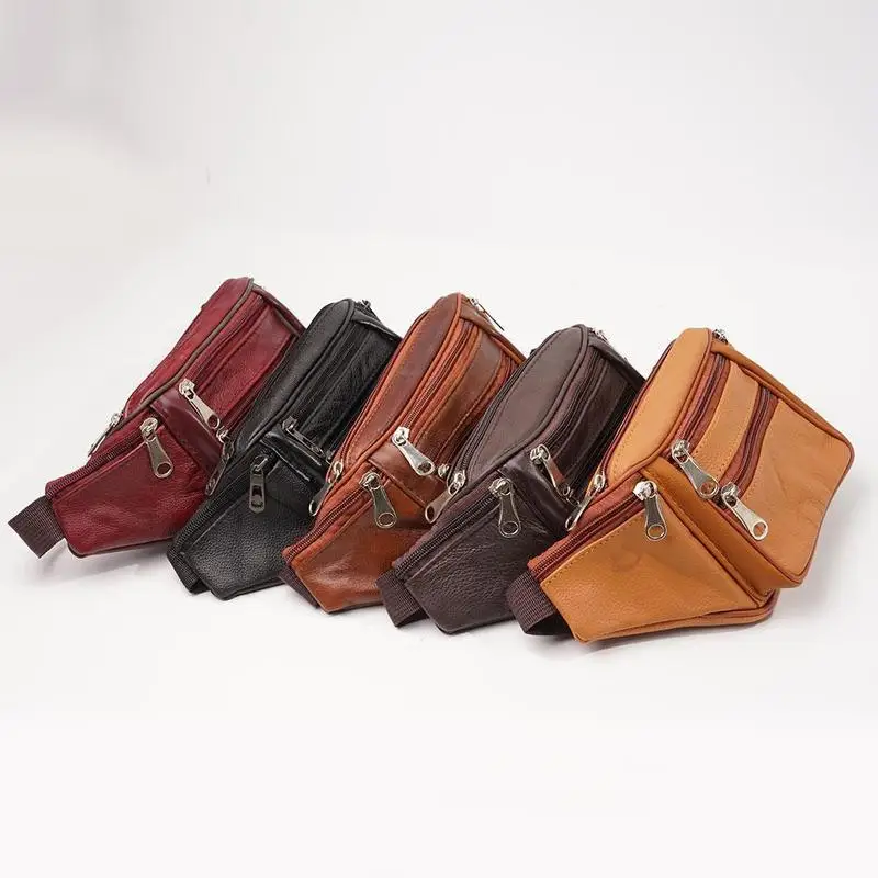 Herren-Gürteltasche aus PU-Leder, Hüfttasche, Kunstleder-Bauchtasche, modische, luxuriöse kleine Umhängetasche für Männer – Detail 34