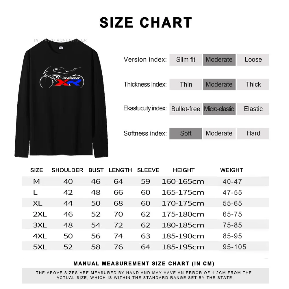 For BMW S1000XR S1000 XR S 1000 XR T Shirt Motorcycle O-Neck New T-Shirt Long Sleeve