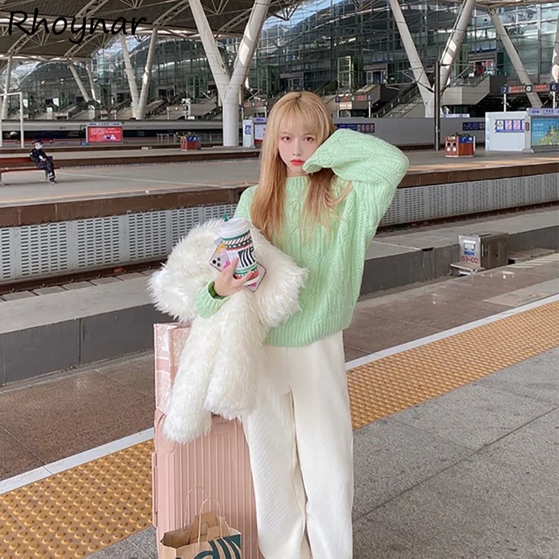 캐주얼 바지 여성 신상 루즈핏 솔리드 러블리 코듀로이 에스테틱 스트릿웨어 빈티지 패션 하라주쿠 가을 인싸템