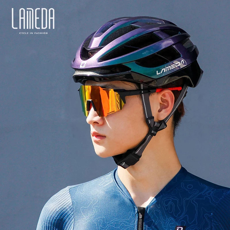 LAMEDA Bicycle Helmet Men Women Integrally-molded Helmet Adjustable Pneumatic Helmet MTB Road Bike Safety Helmet