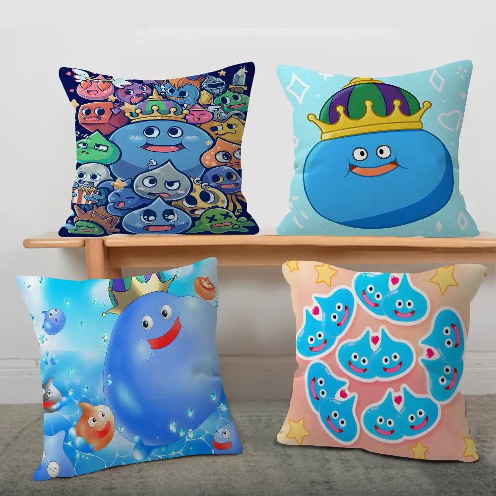 D-Dragon Quest Slime Cushion Cover Decorative Pillow Sofa Home Decor case pillow cases