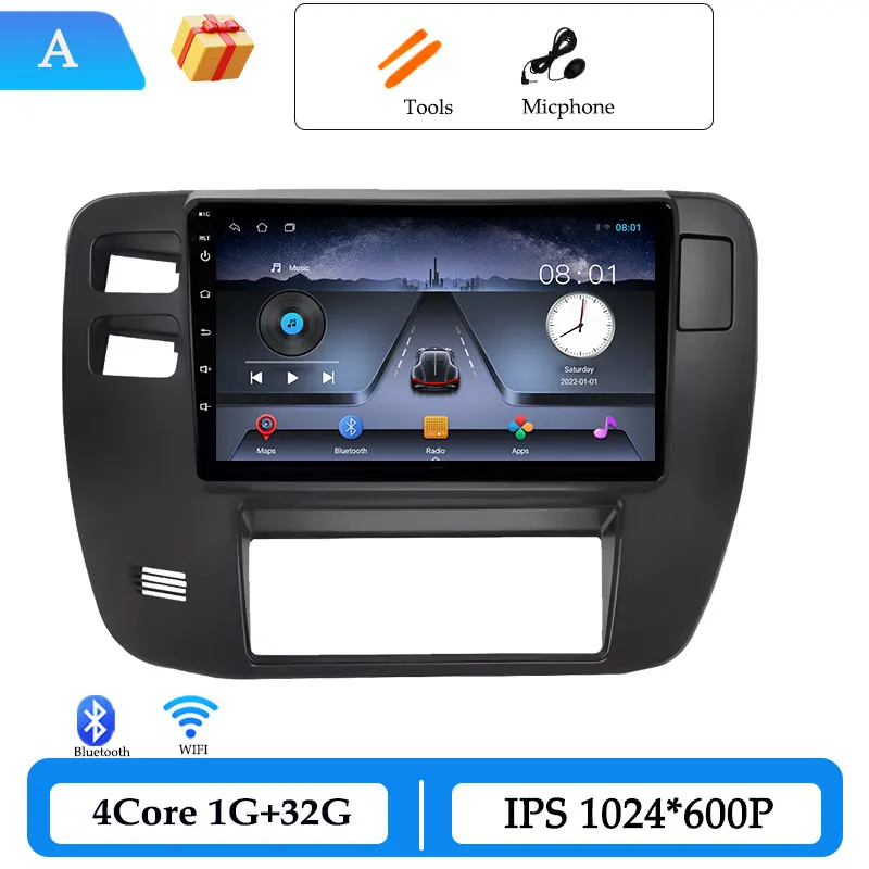 Draadloze CarPlay voor Nissan Patrol Y61 2002-2004 9 inch Android 15 GPS Navigatie Autoradio Video Multimedia Speler DSP Stereo