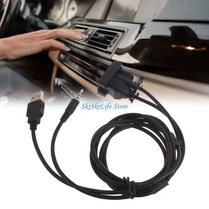 

E65e гибкий USB Aux Crable Mount Панель панели панели мониторинга USB+3,5 мм разъем
