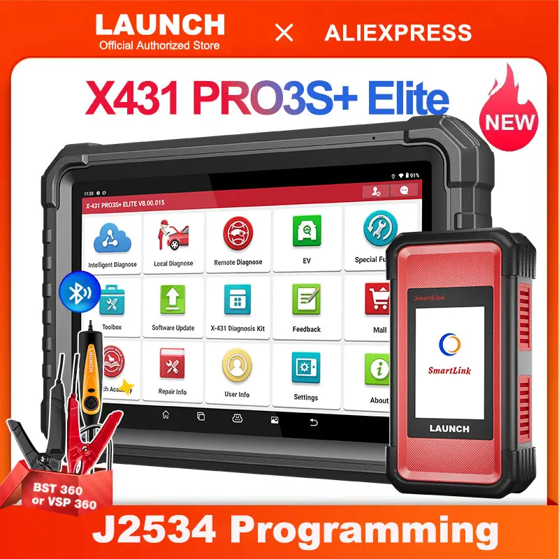 2025 New Launch X431 PRO3S+ Elite with SmartLink C Car Diagnostic Tools J2534 Programming Auto OBD2 Scanner Diagnosis Tool