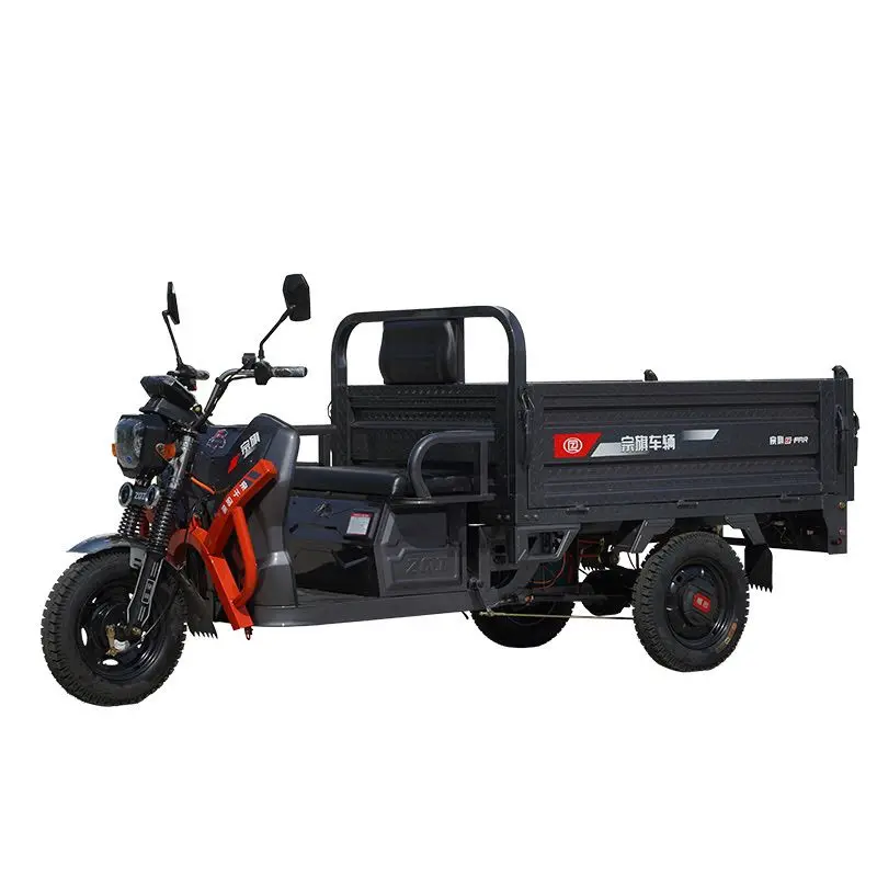 

Self-unloading hydraulic electric tricycle