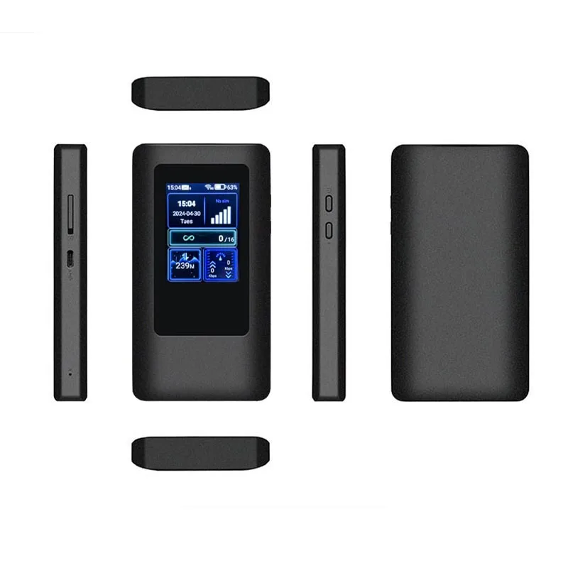 Gigabit network port, portable wifi car wireless network, mobile plug-in sim card 5g high-speed router