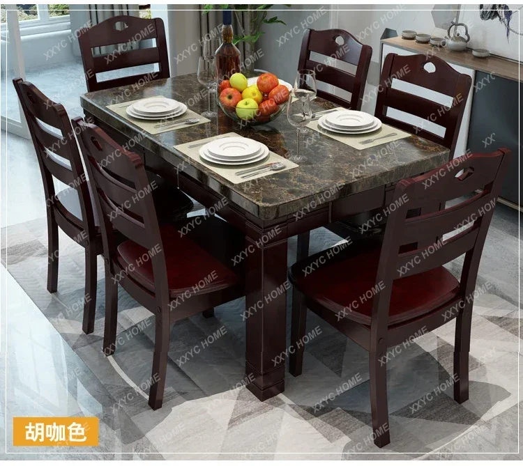Modern Mahjong Dining Table Kitchen Hallway Children Poker Coffee Dining Table Marble Conference