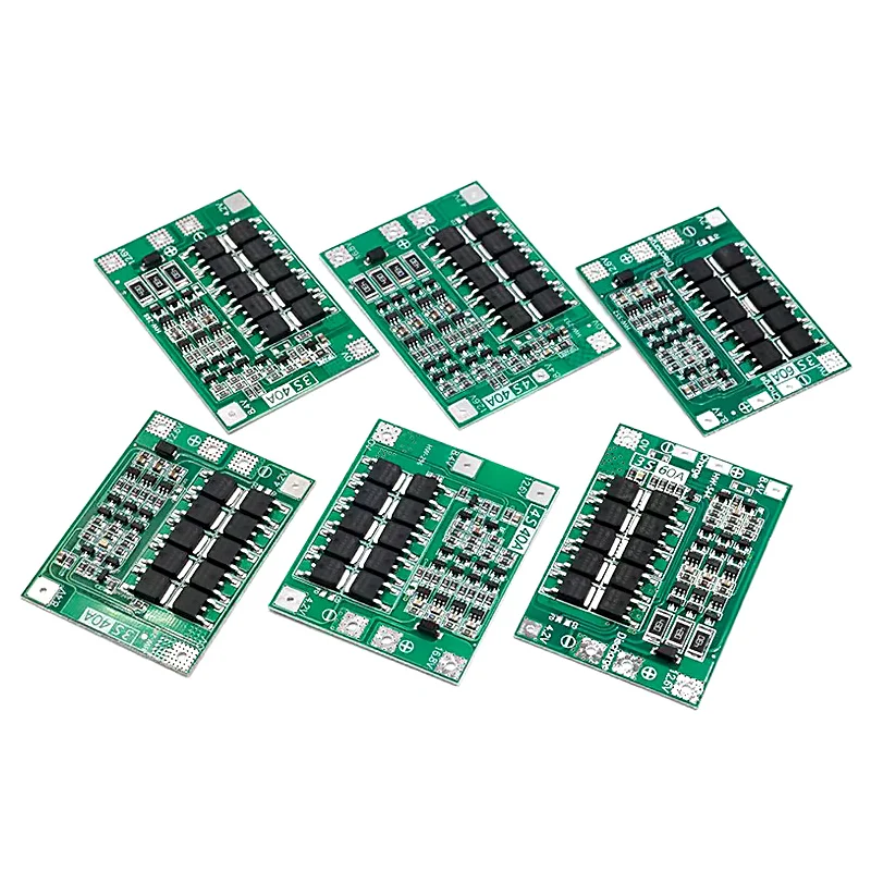 3S 4S 40A 60A Li-ion Lithium Battery Charger Protection Board 18650 BMS For Drill Motor 11.1V 12.6V/14.8V 16.8V With Balance