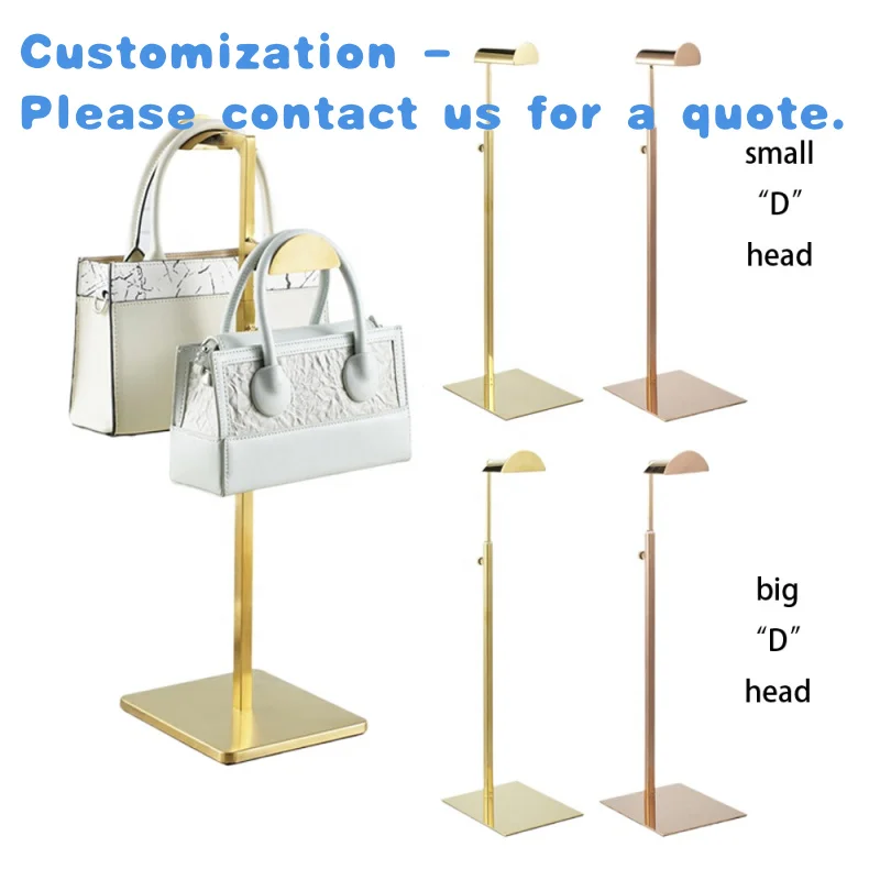 

custom.High Quality Different Colors Double Stainless Steel Bag Display Shop