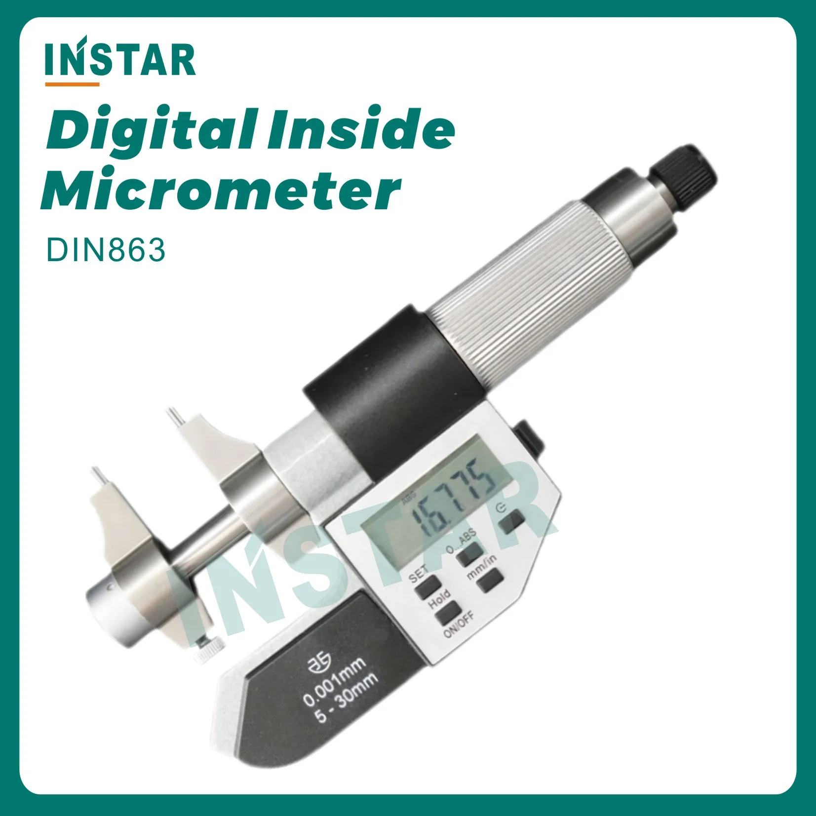 

Digital Inside Micrometer 5-30mm 25-50mm Industrial Quality Internal Micrometer 50-75mm 75-10mm 0.001mm Electronic Measuring