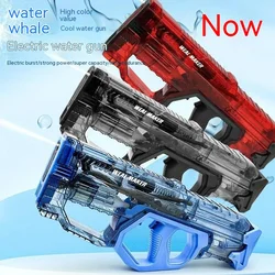 Water Guns New Electric Automatic Repeater Water Gun Toy Children's Water Cannon Large Toy High Pressure  Summer Toys Kid Gifts