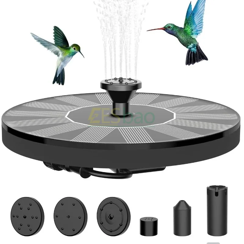 Mini Solar Fountain Pool Pond New Waterfall Fountain Garden Supplies Decoration Outdoor Solar Fountain Bird Bath 1W/1.4W