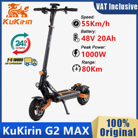 EU STOCK Original KuKirin G2 Max Electric Scooter 48V 20Ah Battery 55KM/H Max Speed 80Km Mileage 1000W Motor Folding Kickscooter