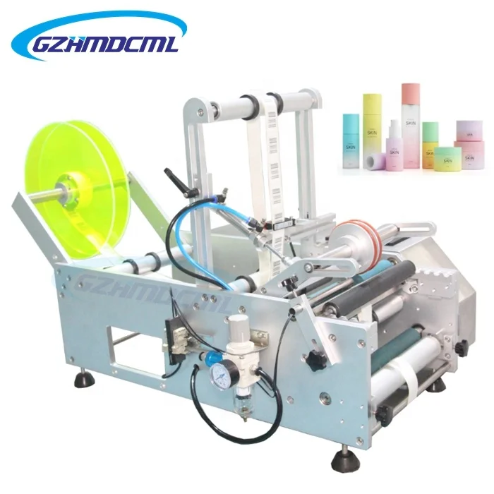 hot sale New Arrival semi automatic tabletop round bottle labeling machine