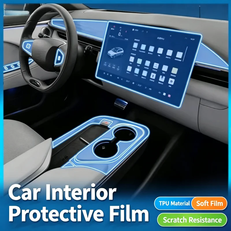 For 2024-2026 model Arcfox Alpha T5 interior TPU film center console navigation sticker screen protector