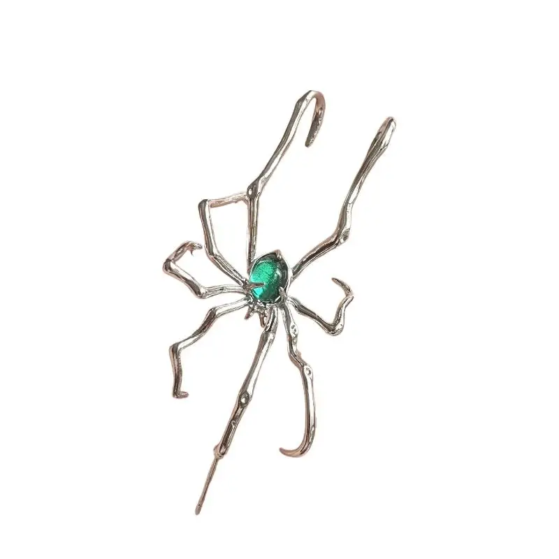 1PC Gothic Dark Spider Crawl Fashion Dangle Stud Piercing Ear Bone Clip For Unisex Halloween Party Accessories view 5